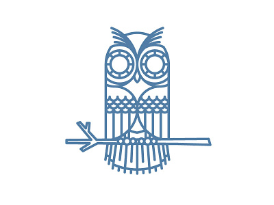 Using Radius is a Hoot! bird illustration monoweight owl rad design team radius wise