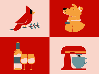 My Escape adobe adobe illustrator baking cardinals design dogs graphicdesign illustration quarantine vector wine