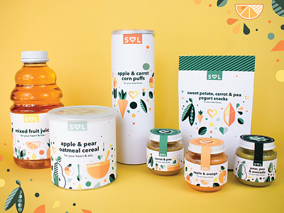 Sol Baby Food (4/4) adobe adobe illustrator baby food branding design graphicdesign illustration retail target vector