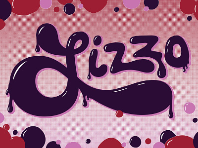 Lizzo Gig Poster (1/2) adobe adobe illustrator design graphicdesign handlettering illustration lizzo vector