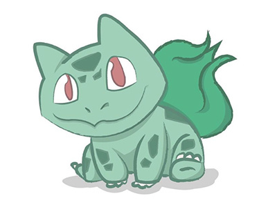 Bulbasaur bulbasaur digital illustration grass type illustrator pokemon starter