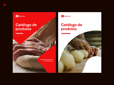 JD Alimentos - Products Catalog bakery branding bread catalog design identity red ui uidesign uiux ux website