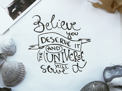 Believe handlettering handmade lettering art lettering artist lettering challenge