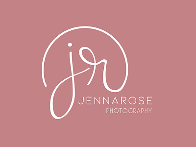 Jenna Rose Photography Logo branding design logo typography