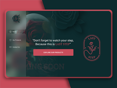 LastStep branding design flat inspiration last pink step ui uiinspiration ux web website