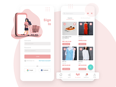 Pink e-commerce