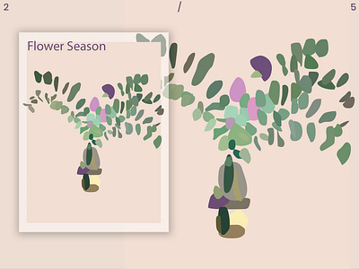 Flower Season 2/5 digital art drawing illustration poster poster art poster design vector