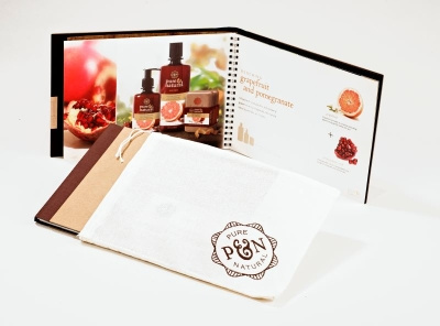 pure and natural press kit by sneller advertising branding custom packaging made in usa marketing packaging presentation packaging promotion promotional packaging sneller creative