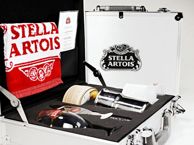 Stella Artois Custom Briefcase Marketing Kit by Sneller advertising branding custom packaging made in usa marketing packaging presentation packaging promotion promotional packaging sneller creative promotions