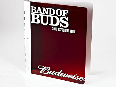 Budweiser Custom Binder Marketing Kit by sneller advertising branding custom packaging made in usa marketing packaging presentation packaging promotion promotional packaging sneller creative promotions