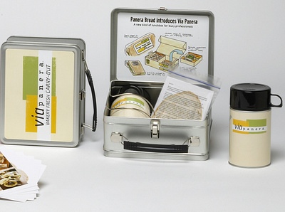 Panera Retro Lunchbox Press Kit by Sneller advertising branding custom packaging made in usa marketing packaging presentation packaging promotion promotional packaging sneller creative promotions