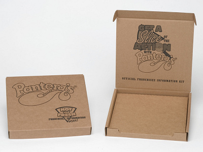 Pizza Franchise Kit Marketing Box by Sneller advertising branding custom packaging made in usa marketing packaging presentation packaging promotion promotional packaging sneller creative promotions