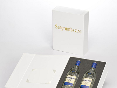 Seagrams Gin Custom Press Kit Marketing Kit by Sneller advertising branding custom packaging made in usa marketing packaging presentation packaging promotion promotional packaging sneller creative