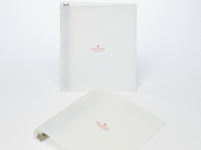 Custom Milky Clear Ring Binders by Sneller