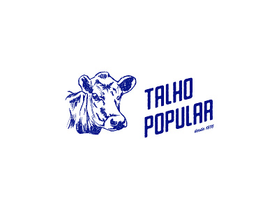 New Logo for Talho Popular Freixieiro blue butcher design illustration logo new oporto pantone rebanding