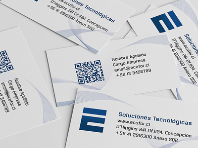 Business Cards - ECOFOR businesscard illustrator technologie