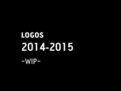 Logos 2014-2015 -wip- identity illustrator logodesign logos logotipos