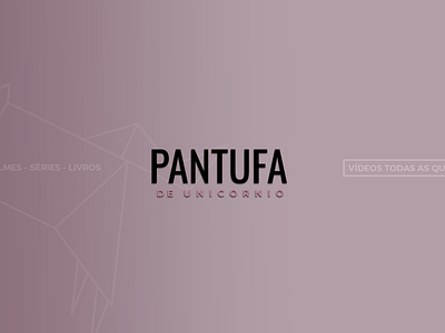 Header youtube - Pantufa de Unicornio branding design graphic design illustration logo typography vector web