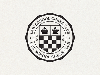 Law School Chess Club™️ chess club crest flyer ivy poster shirt