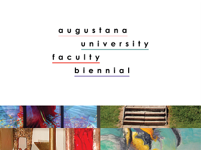 Augustana University Faculty Biennial art show augustana augustana university poster sioux falls south dakota