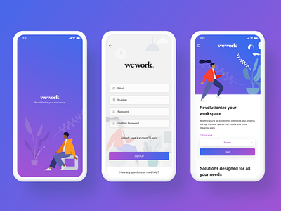 Wework App Redesign