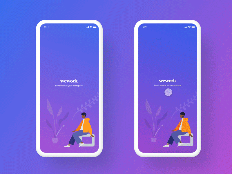 Wework app redesign app interface ui ux wework