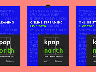 Kpop north 2020 Poster banding concert graphic kpop poster