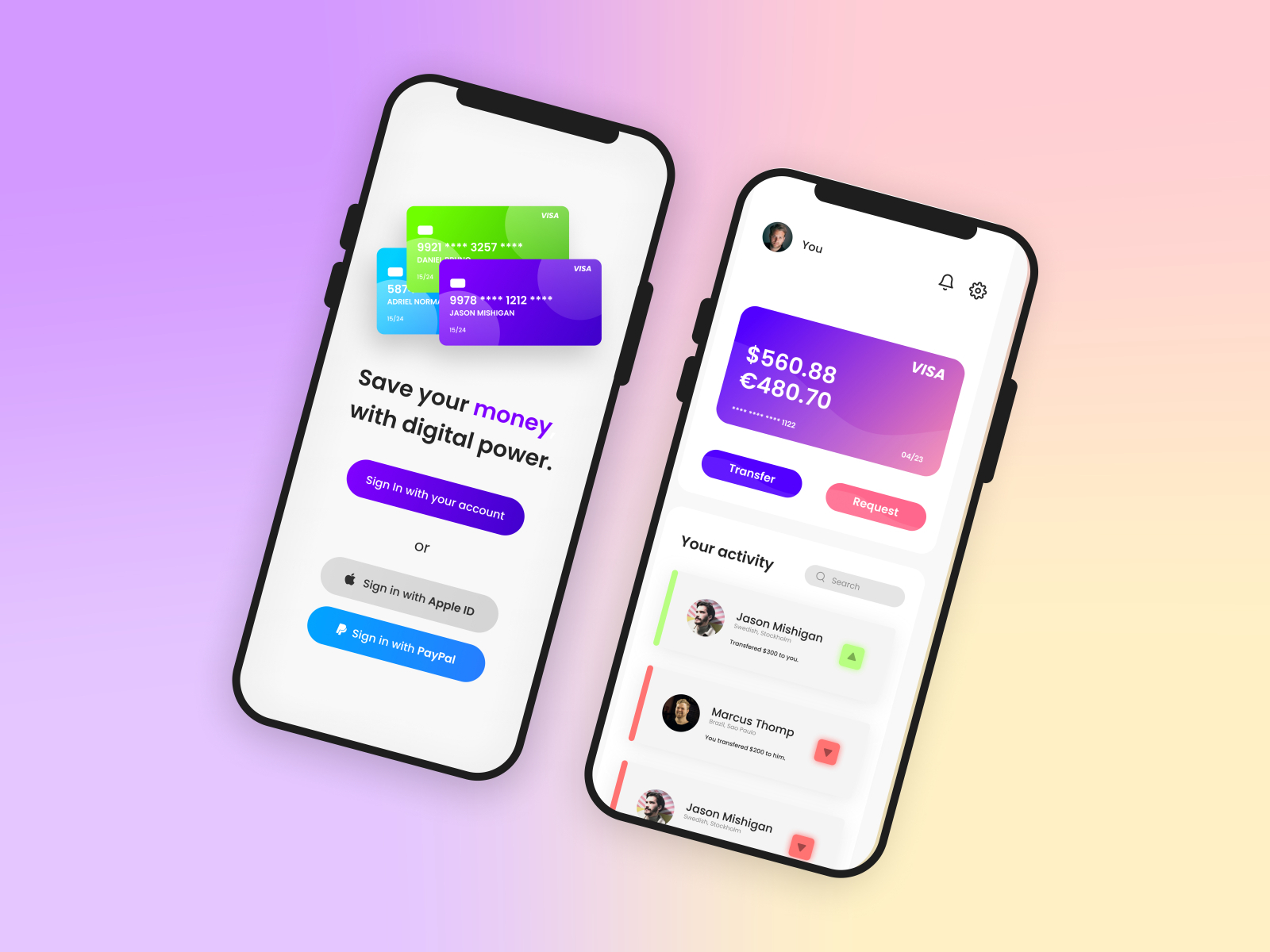 Credit Card App by Daniel 🎈 on Dribbble