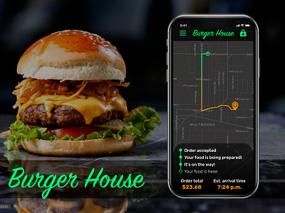 Daily UI 20 app app icons burger burgers daily 100 challenge daily ui dailyui dailyui 020 dailyui020 dailyuichallenge design location location app location pin location tracker tracker trackers typography ui ui design