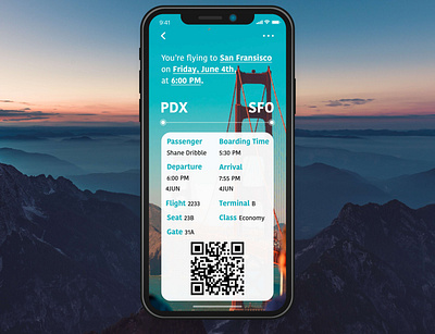 Daily UI 024 app app icon barcode boarding pass daily 100 challenge daily ui daily ui challenge dailyui dailyui 024 dailyui024 dailyuichallenge design flight flight app flight booking ticket typography ui ui design