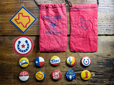 Texas Button & Sticker Pack