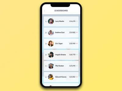 #019 Leaderboard | Daily UI daily ui