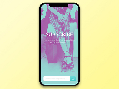 #026 Subscribe | Daily UI daily ui