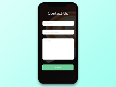 #028 Contact Us | Daily UI daily ui