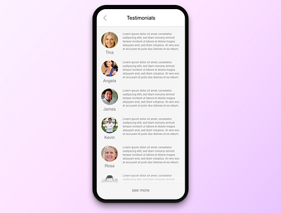 #039 Testimonials | Daily UI daily ui