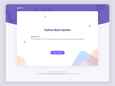 Open the trail design homepage python ui