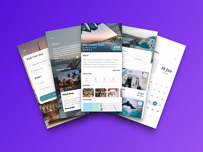 Hotel Finder app concept hotel app hotel booking ios travel ui ux