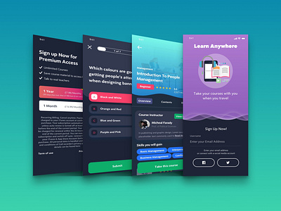 Studious app concept education app ios learning app ui ux