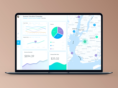 Email Campaign Dashboard admin app ui ux