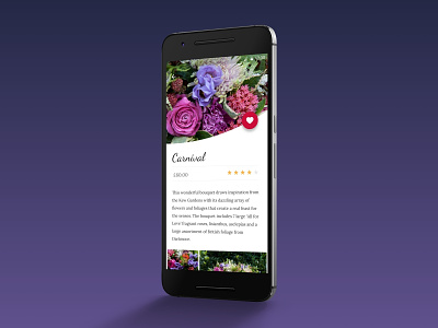 Flower Ordering App android mobile design app ios ui ux