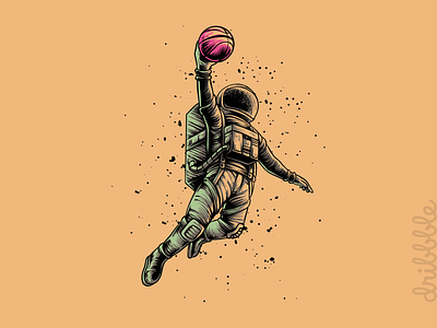 Dribbble Astronaut. astronaut dribbble