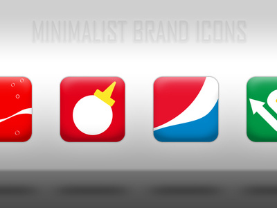 Daily UI - App Icons - Minimalist Brand Icons adobe illustrator adobe photoshop app application branding dailyui graphic design icon ios logo minimalist ui vector