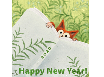 Happy New Year! animals children book illustration color digitalart illustration ilustration nature