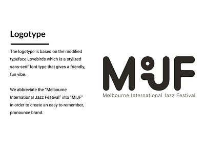 Melbourne International Jazz Festival 2020 Concept - Logotype brand brand identity branding design concept design design life design student graphic graphic design jazz jazz festival melbourne student work