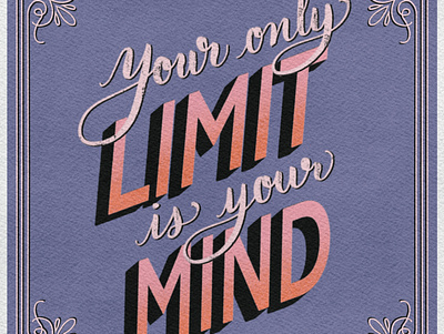 Your only limit is only your mind design handlettering illustration procreate typography