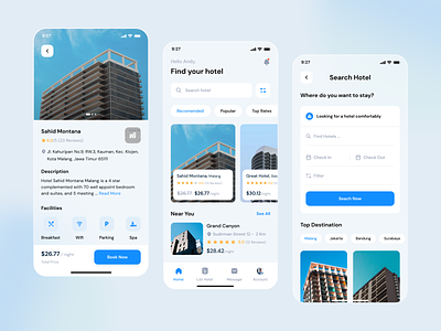 Hotel Booking - Mobile App android apps booking branding clean hotel hotel booking ios minimalist mobile product ui uidesign uiux