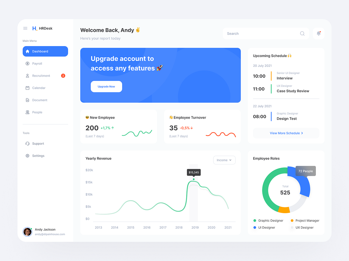 HR Desk - Web App by Ikhwata Andy for Dipa Inhouse on Dribbble