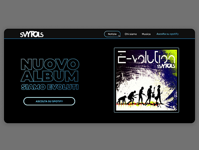🔥Web-Site for Punk Rock Band SVYTOLS branding design punk rock typography ui ux web website