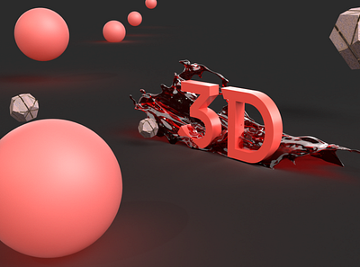 3d 3d 3d art 3d artist 3dsmax art bounce design illustraion minimal new ui vector