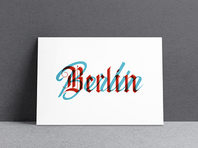 Berlin Lettering blackletter calligraphy handmade lettering letters script